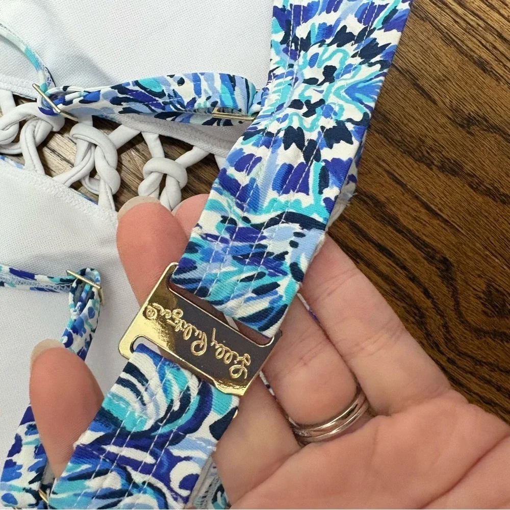 Lilly Pulitzer ADDERLAY BIKINI HALTER-TOP Like new!